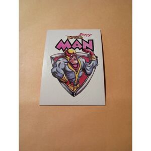 1983 General Mills Zero Hero Trading Card Sticker Vintage #57 Putty Man